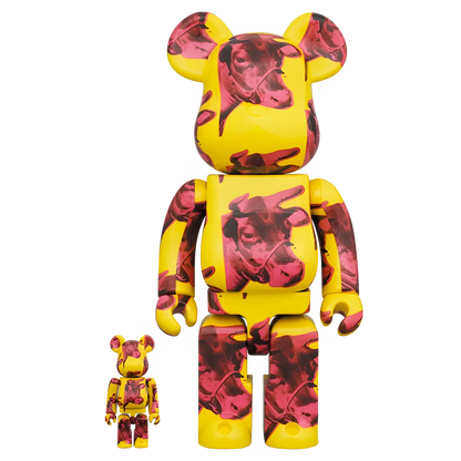 Bearbrick Andy Warhol 'Cow Wallpaper' 100%+400% Herstellerbild 1