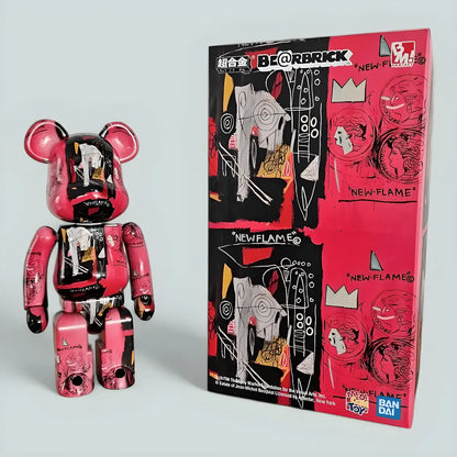 Bearbrick Andy Warhol × Jean-Michel Basquiat 200% mit Verpackung