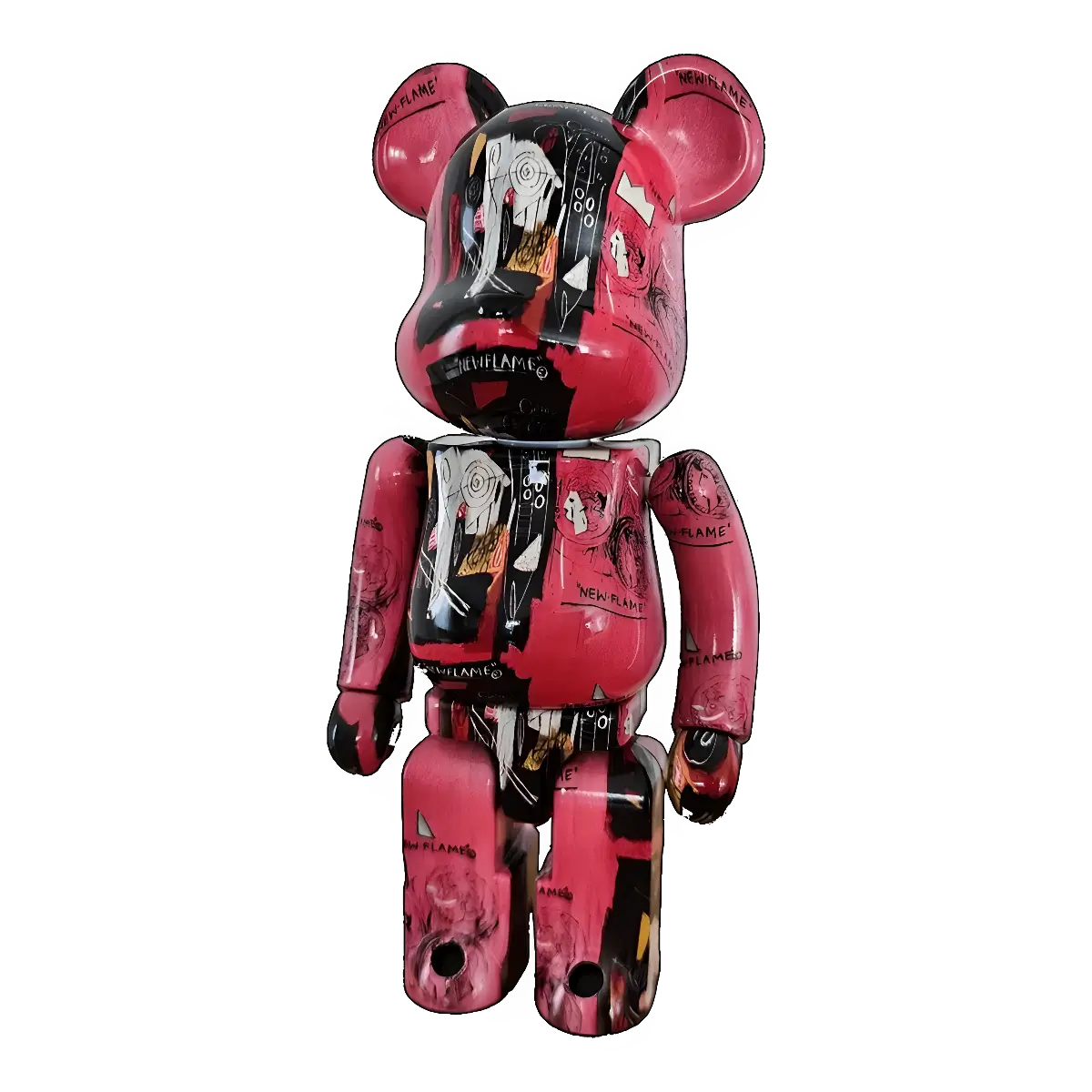 Bearbrick Andy Warhol × Jean-Michel Basquiat 200% schräg