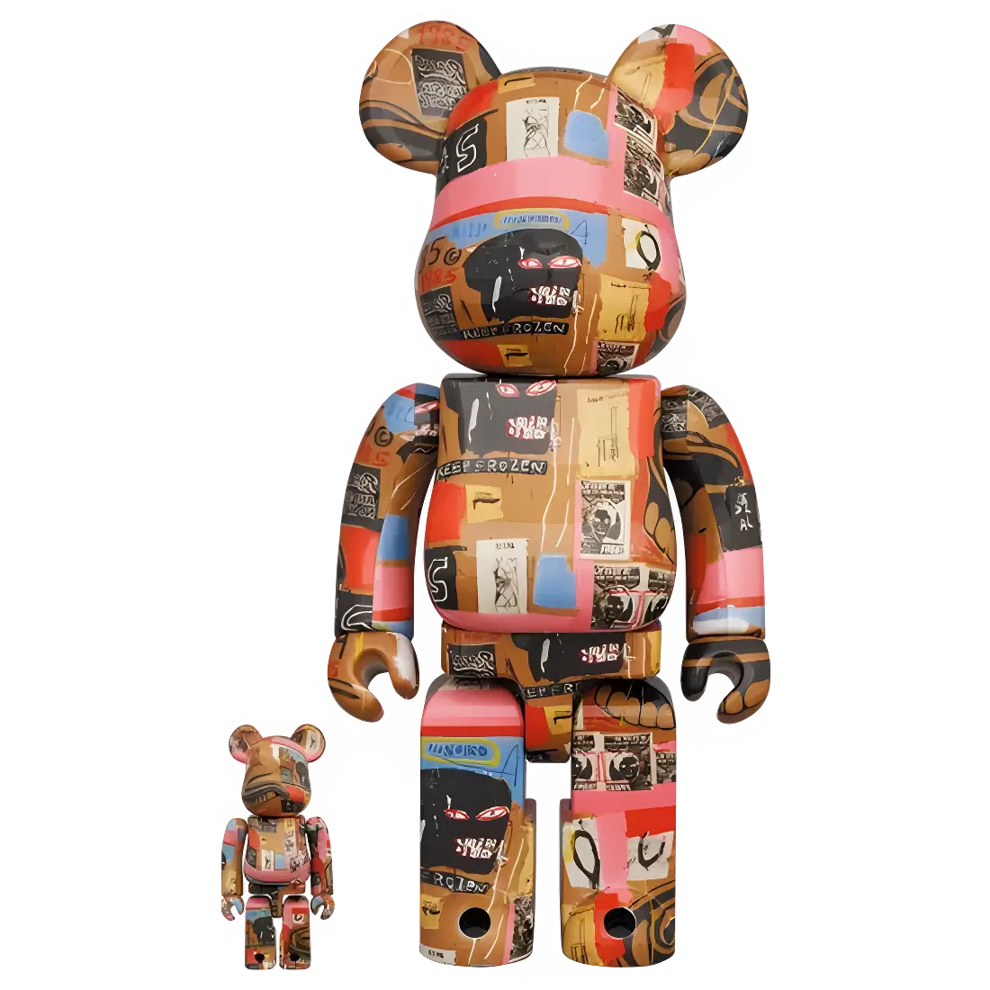 Bearbrick Andy Warhol × Jean-Michel Basquiat #2 100%+400% Herstellerbild 1
