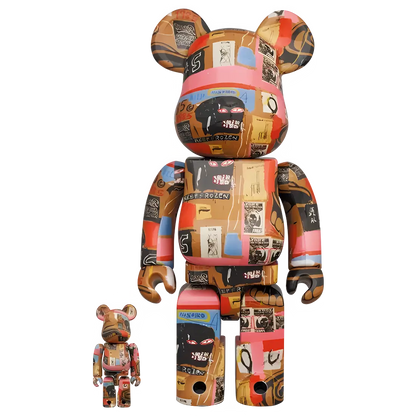 Bearbrick Andy Warhol × Jean-Michel Basquiat #2 100%+400% Herstellerbild 1