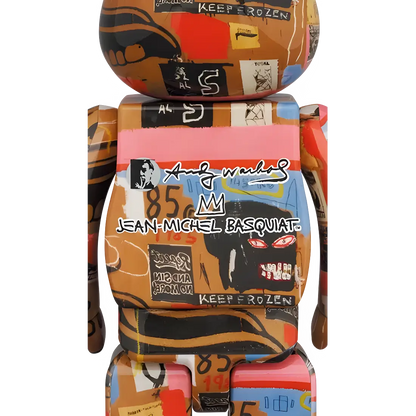 Bearbrick Andy Warhol × Jean-Michel Basquiat #2 100%+400% Herstellerbild 4
