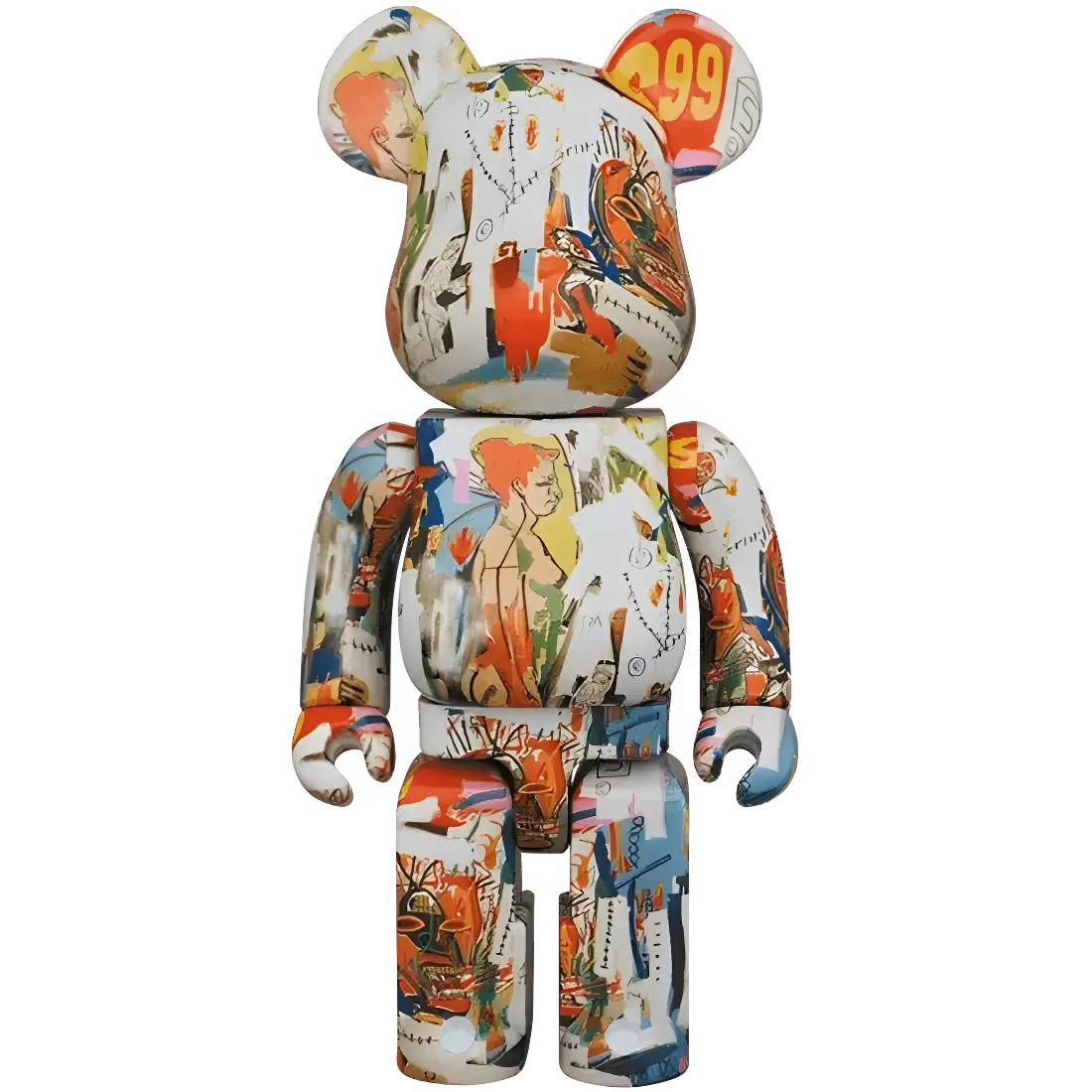 Bearbrick Andy Warhol × Jean-Michel Basquiat #4 400% Herstellerbild 1