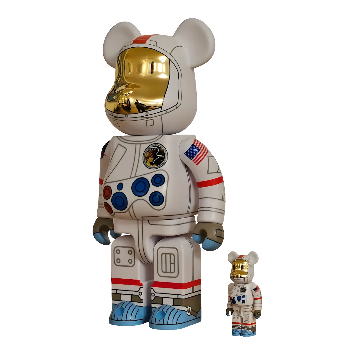 Bearbrick Apollo 17 Astronaut schräg