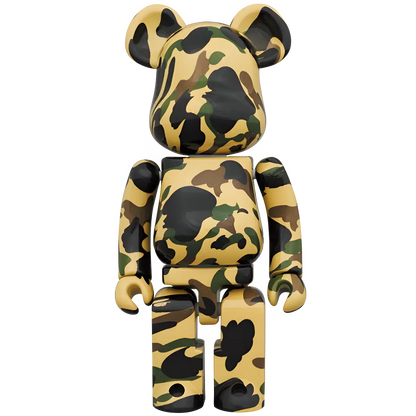Bearbrick BAPE PLAY 1st Camo Yellow 200% Herstellerbild 1