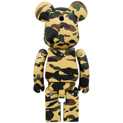 Bearbrick BAPE PLAY 1st Camo Yellow 200% Herstellerbild 2
