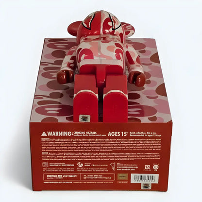 Bearbrick Baby Milo Camo Shark Pink Version Sicherheitsmerkmale