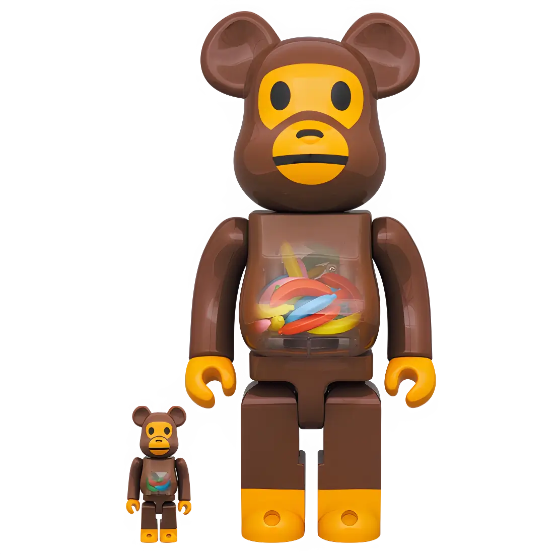Bearbrick Baby Milo and Banana 100%+400% Herstellerbild 1