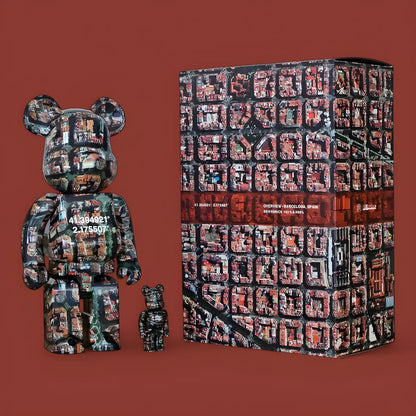 Bearbrick Benjamin Grant Overview Barcelona, Spain 100%+400% mit Verpackung