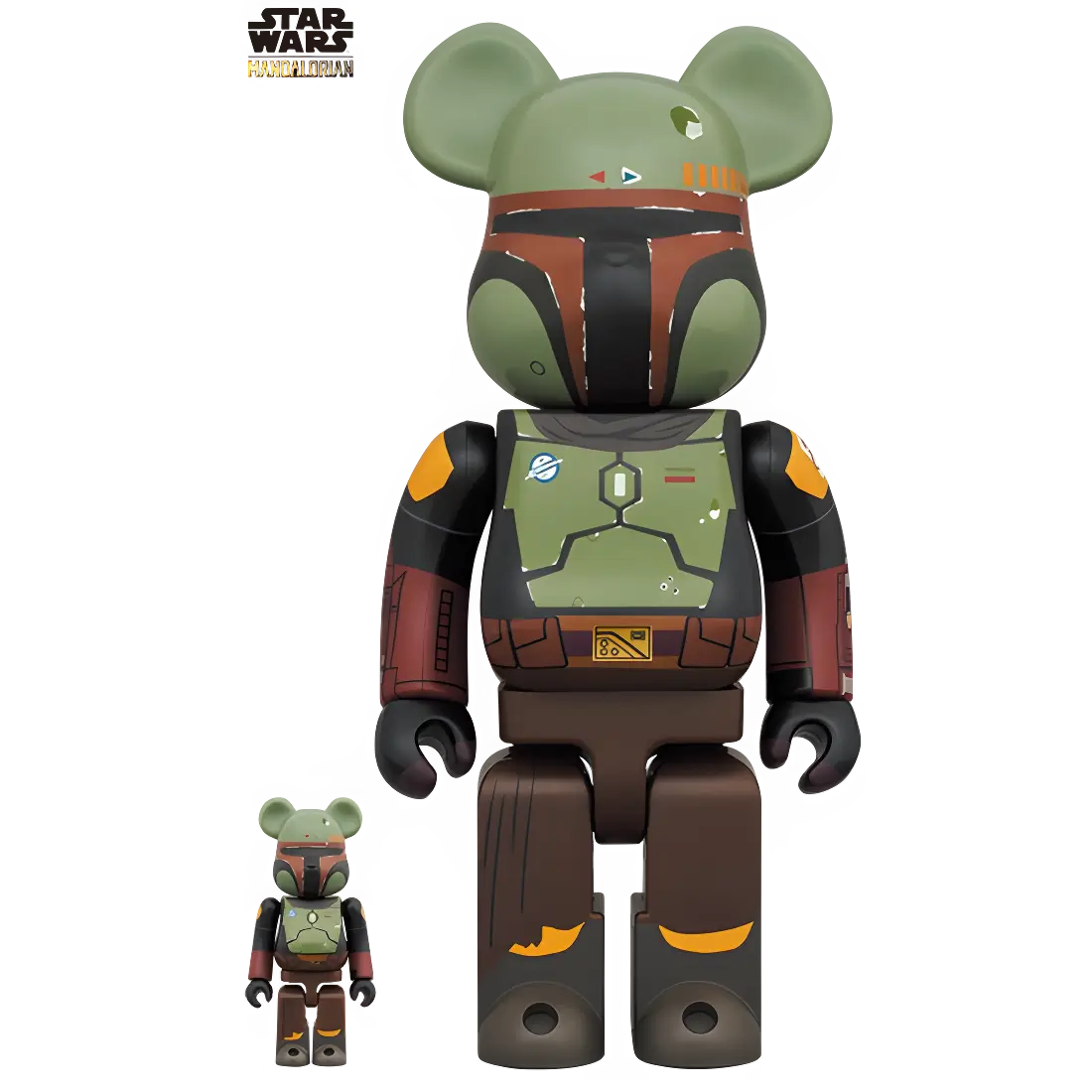 Bearbrick Boba Fett Recovered Armor 100%+400% Herstellerbild 1