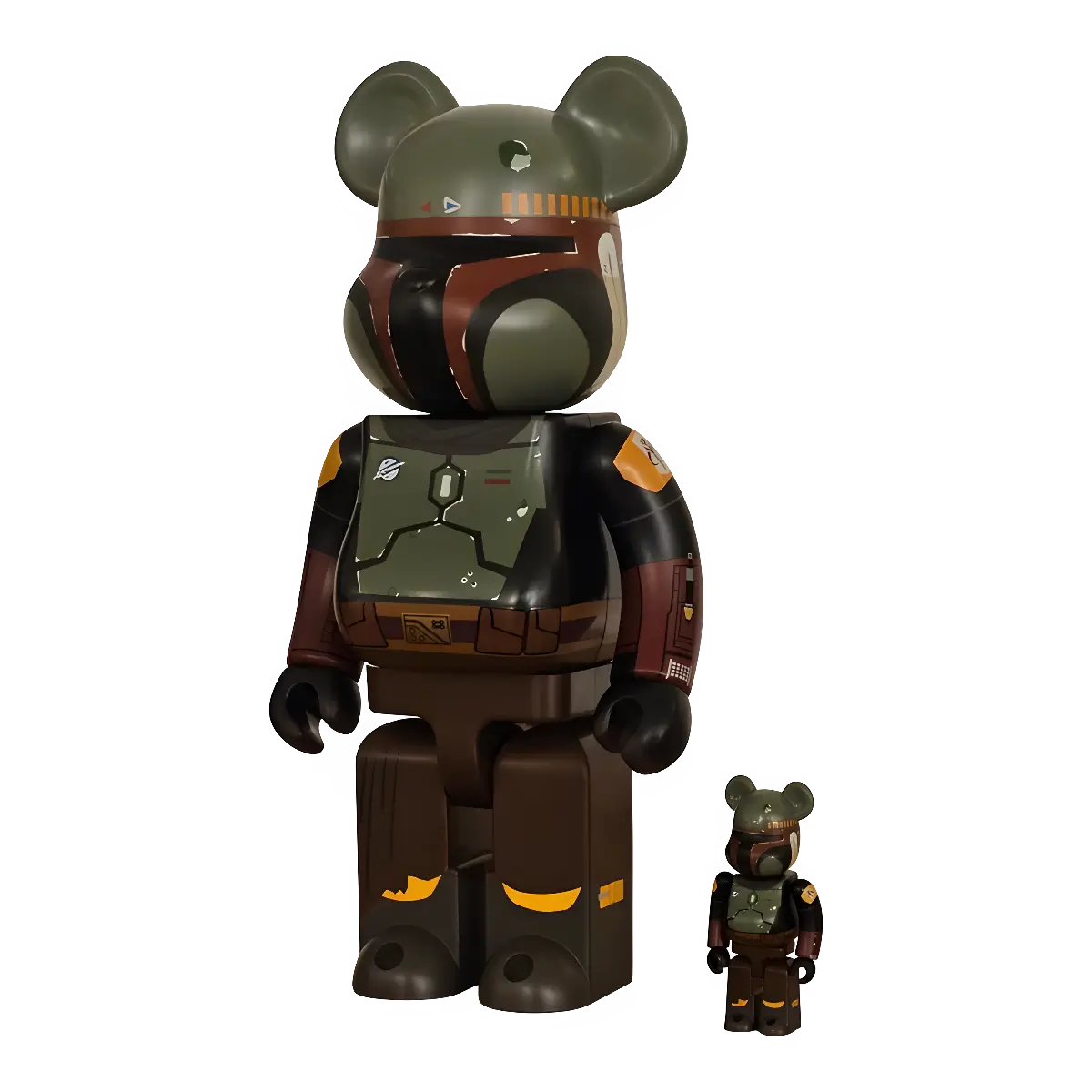 Bearbrick Boba Fett Recovered Armor 100%+400% schräg