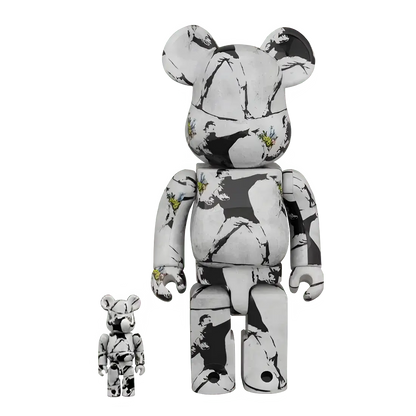 Bearbrick Brandalism 'Flower Bomber' 100%+400% Herstellerbild 1