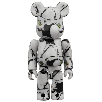 Bearbrick Brandalism 'Flower Bomber' 100%+400% Herstellerbild 2