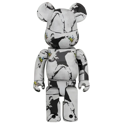 Bearbrick Brandalism 'Flower Bomber' 100%+400% Herstellerbild 3