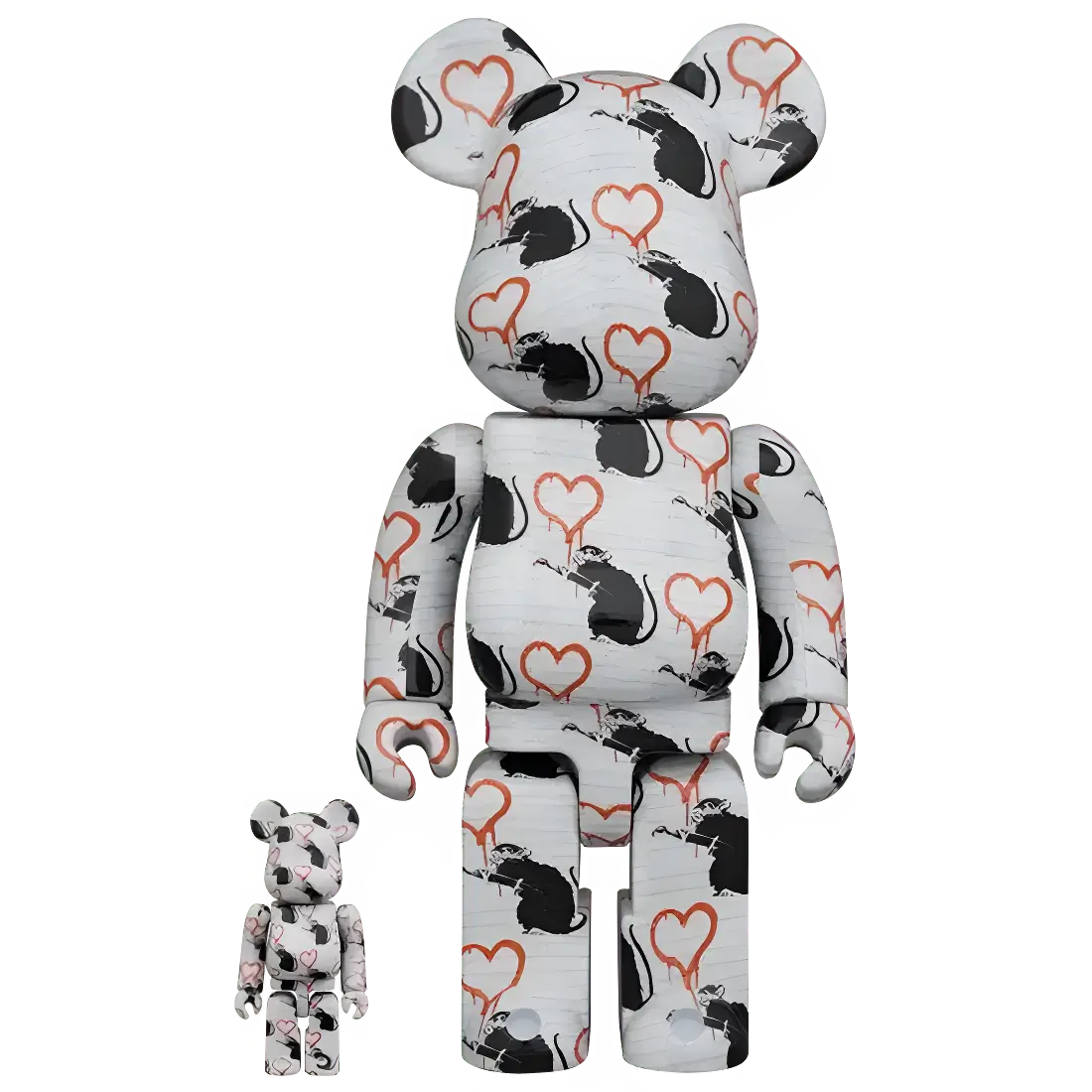 Bearbrick Brandalism 'Love Rat' 100%+400% Herstellerbild 1