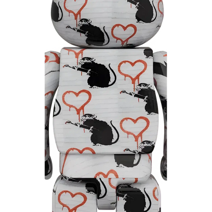 Bearbrick Brandalism 'Love Rat' 100%+400% Herstellerbild 4