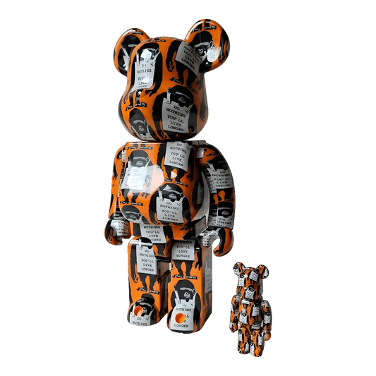 Bearbrick Brandalism 'Monkey Sign' 100%+400% schräg