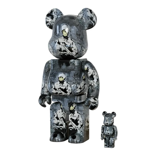 Bearbrick Brandalism 'Riot Cop' 100%+400% schräg