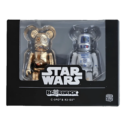 Bearbrick C-3PO & R2-D2 2er-Set 100% in der Verpackung