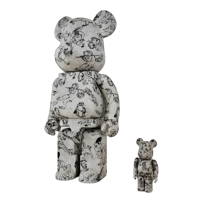 Bearbrick Caricatures of Birds and Beasts 100%+400% schräg