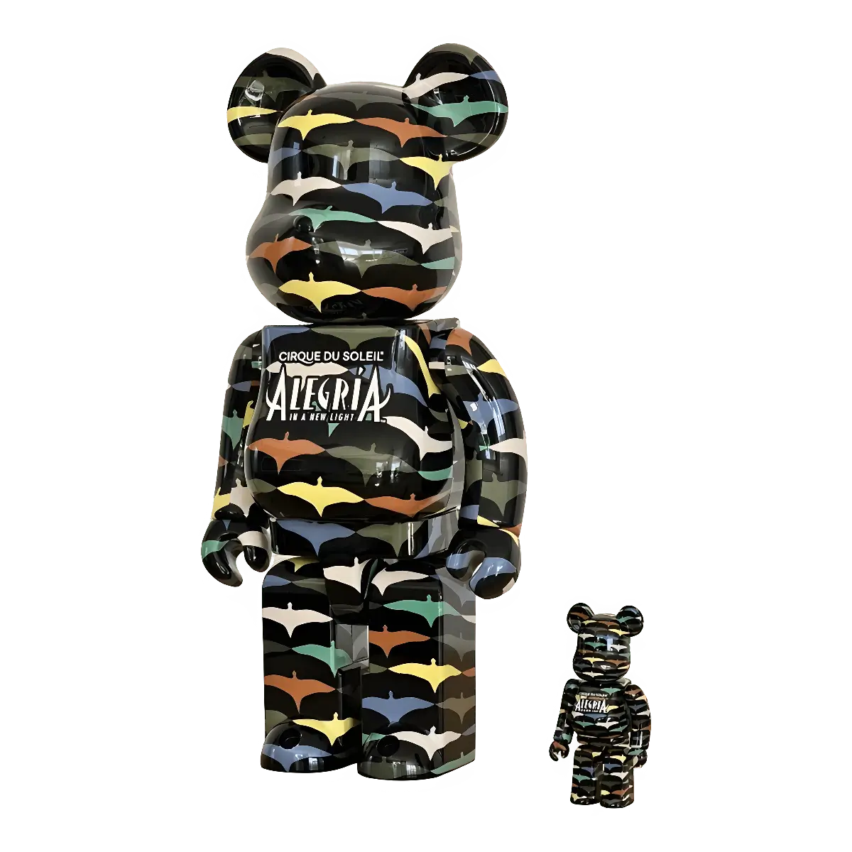 Bearbrick Cirque du Soleil 'Alegria - In a New Light' 100%+400% schräg
