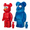Bearbrick Coin Parking Delivery × Sesame Street Elmo & Shirai-san 100%+400% schräg