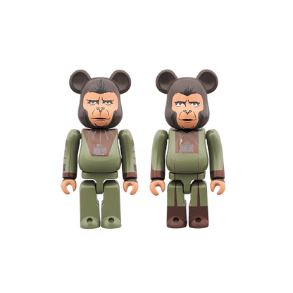 Bearbrick Cornelius & Zira [Planet of the Apes] 100% Herstellerbild 1