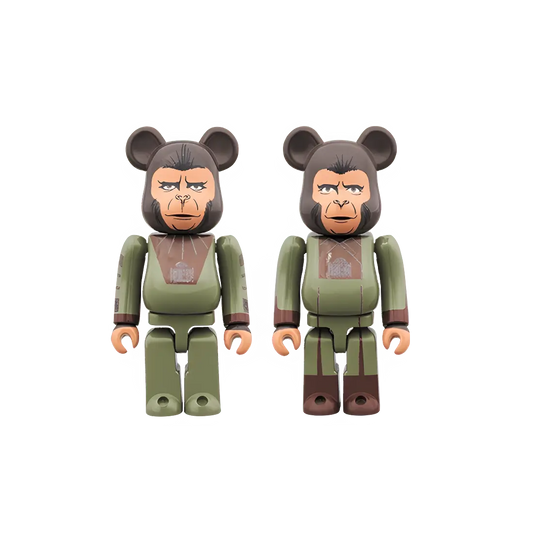 Bearbrick Cornelius & Zira [Planet of the Apes] 100% Herstellerbild 1