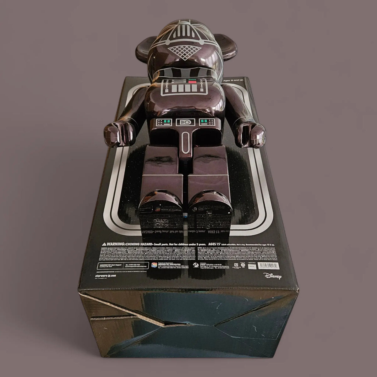 Bearbrick Darth Vader (Rogue One Version) Chrome Version 1000% Echtheitsmerkmale