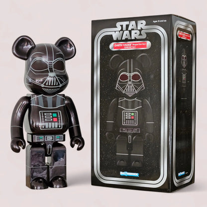 Bearbrick Darth Vader (Rogue One Version) Chrome Version 1000% mit Verpackung
