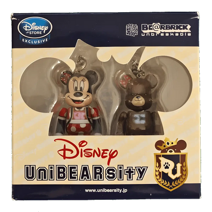 Bearbrick Disney UniBEARsity Minnie Mouse & Pudding Set 100% in der Verpackung