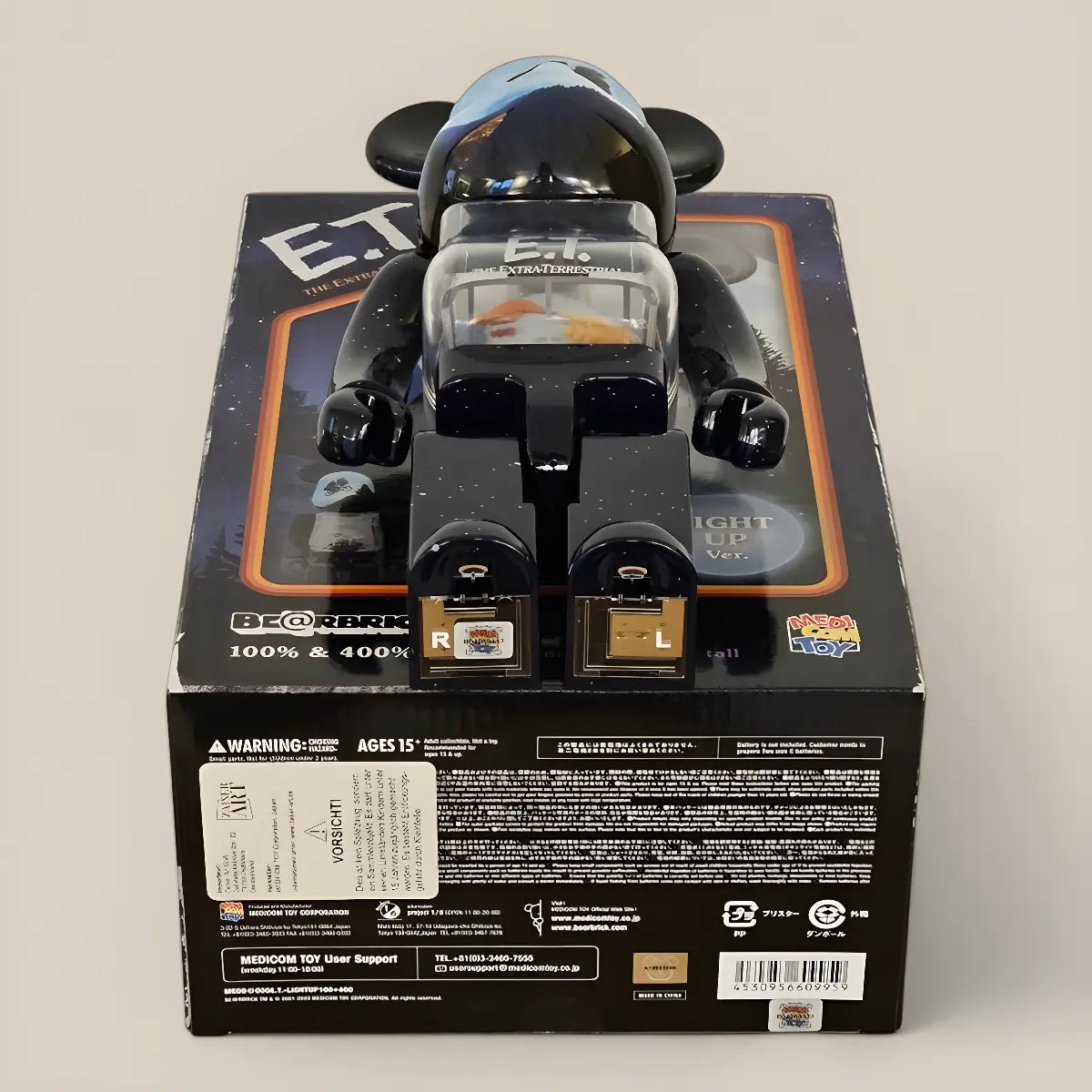 Bearbrick E.T. Light Up Version 100%+400% Echtheitsmerkmale