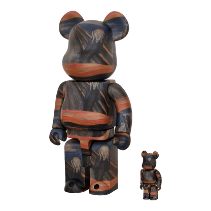 Bearbrick Edvard Munch 'Scream' 100%+400% schräg