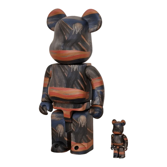 Bearbrick Edvard Munch 'Scream' 100%+400% schräg