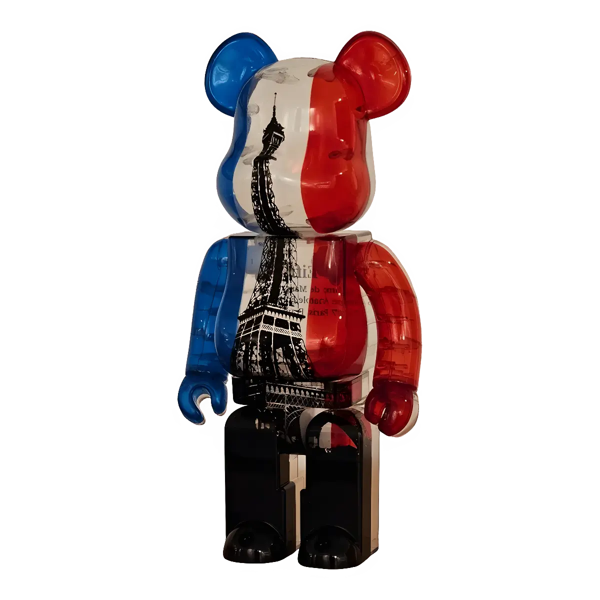 Bearbrick Eiffel Tower Tricolor Version 400% schräg
