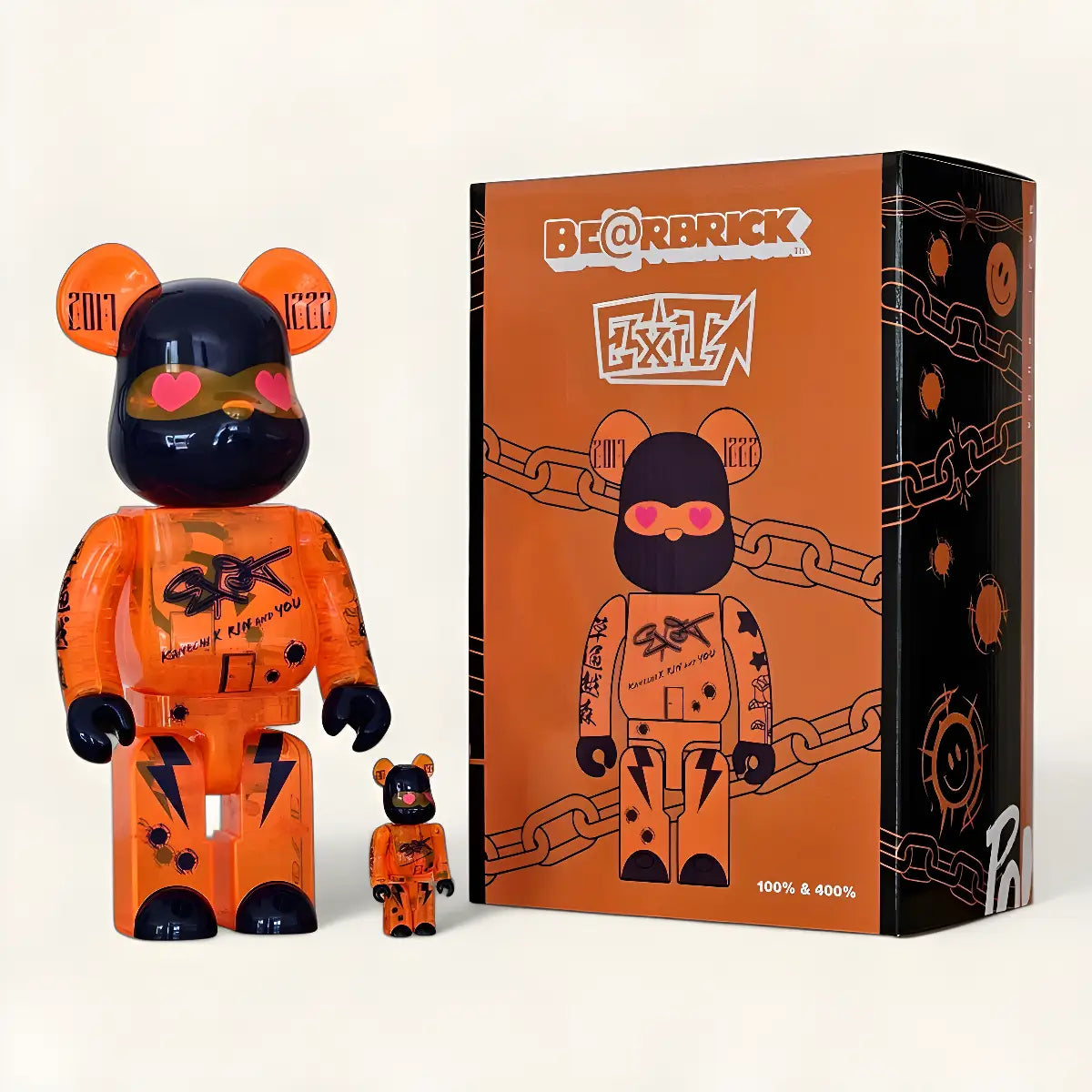 Bearbrick Exit 2023 100%+400% mit Verpackung