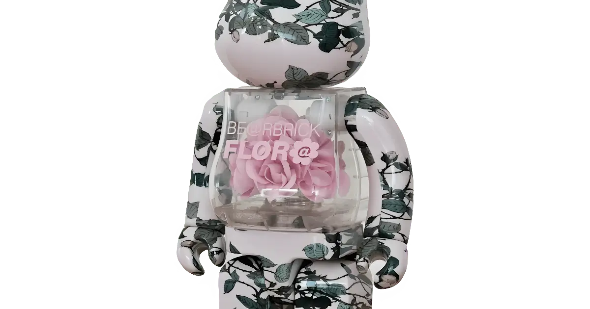 BE@RBRICK FLOR@ Pink Rose 400% | MyBearBrick.de