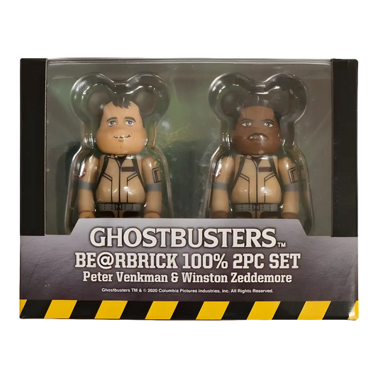 Bearbrick Ghostbusters 2er-Set Peter Venkman & Winston Zeddemore 100% in der Verpackung