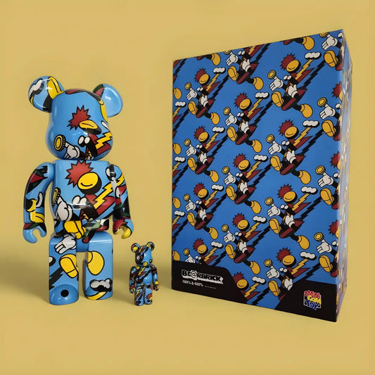 Bearbrick Grafflex 100%+400% mit Verpackung
