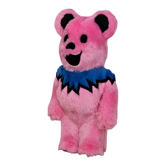 Bearbrick Grateful Dead Dancing Bears Costume Version Pink (400%) schräg