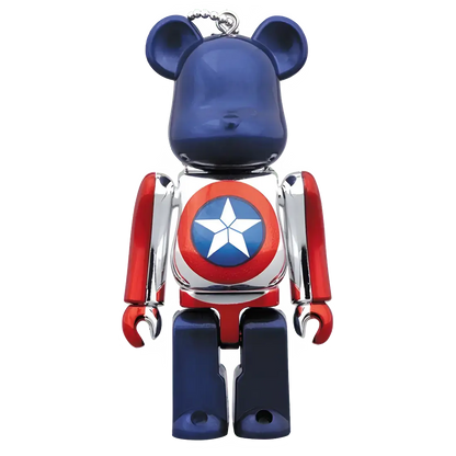 Bearbrick Happy Kuji 'Avengers Endgame' (2019) - 11 Captain America 100% Herstellerbild