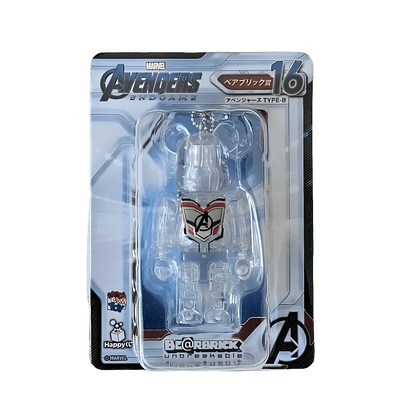 Bearbrick Happy Kuji 'Avengers Endgame' (2019) - 16 Avengers Type-B 100% in der Verpackung