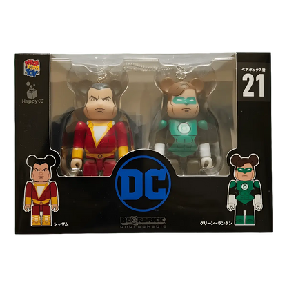 Bearbrick Happy Kuji 'DC' (2020) - 21 Shazam & Green Lantern 100% in der Verpackung