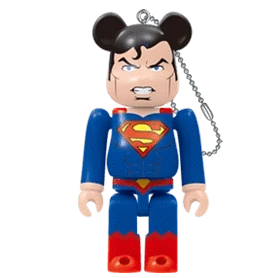 Bearbrick Happy Kuji 'DC' (2020) - 2 Superman 100% Herstellerbild