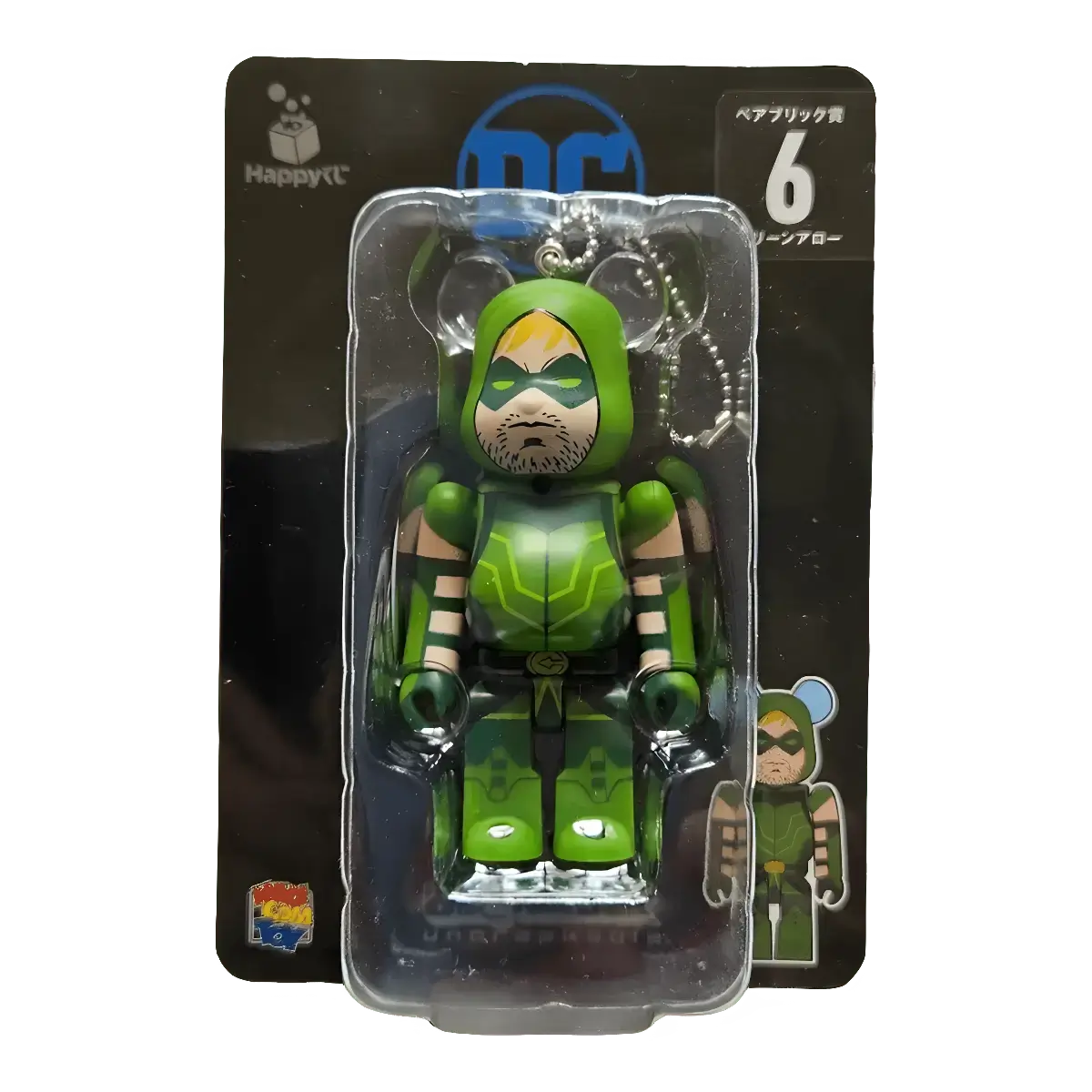 Bearbrick Happy Kuji 'DC' (2020) - 6 Green Arrow 100% in der Verpackung