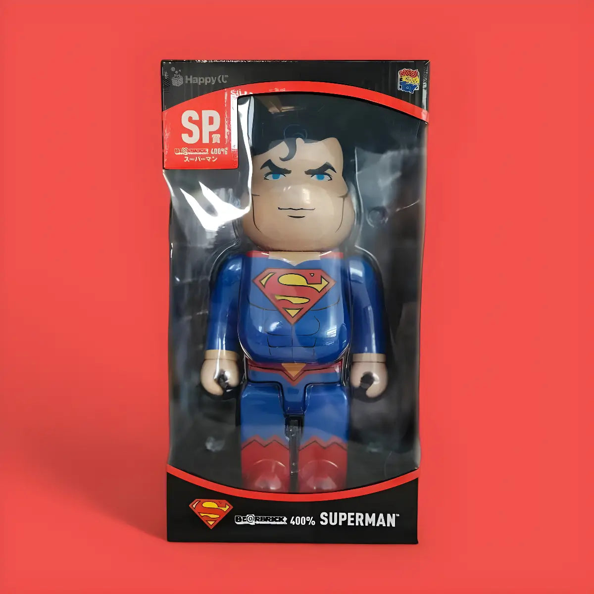 Bearbrick Happy Kuji 'DC' (2020) - SP Superman 400% in der Verpackung