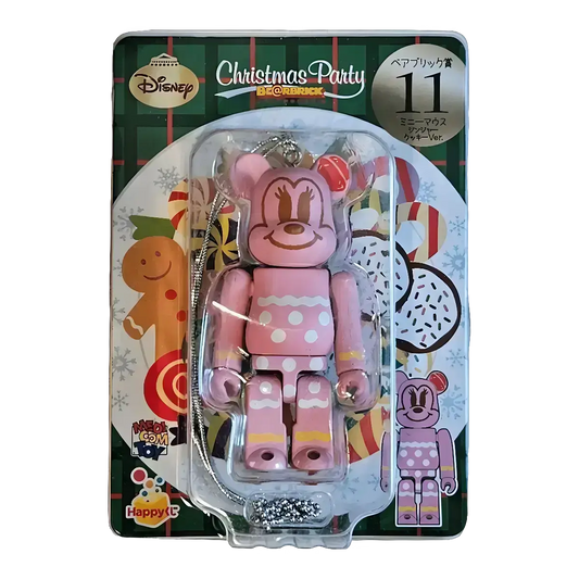 Bearbrick Happy Kuji 'Disney Christmas Party' (2012) - 11 Minnie Mouse Ginger Cookie Version 100% in der Verpackung