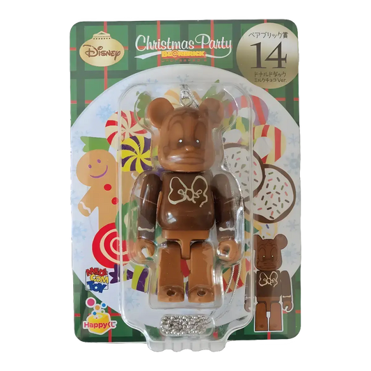 Bearbrick Happy Kuji 'Disney Christmas Party' (2012) - 14 Donald Duck Milk Chocolate Version 100% in der Verpackung