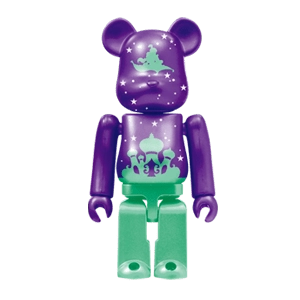 Bearbrick Happy Kuji 'Disney Christmas Party' (2012) - 19 Aladdin Pearl Body Version 100% Herstellerbild