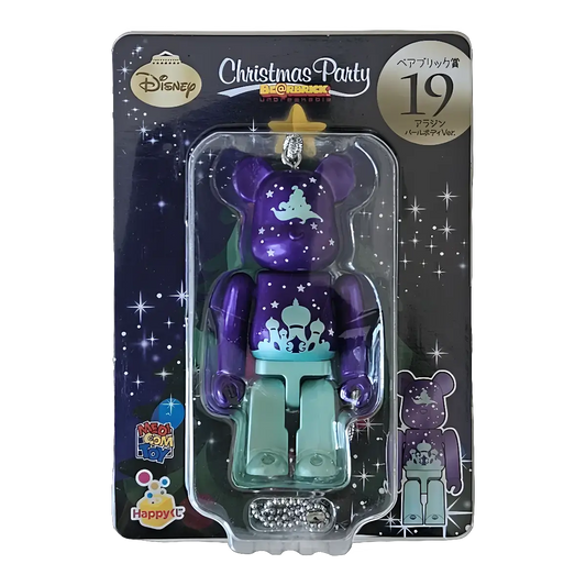 Bearbrick Happy Kuji 'Disney Christmas Party' (2012) - 19 Aladdin Pearl Body Version 100% in der Verpackung